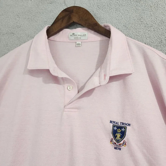 Peter Millar Nanoluxe Men's Polo Golf Shirt XXL Short Sleeve 23PT - Picture 6 of 7
